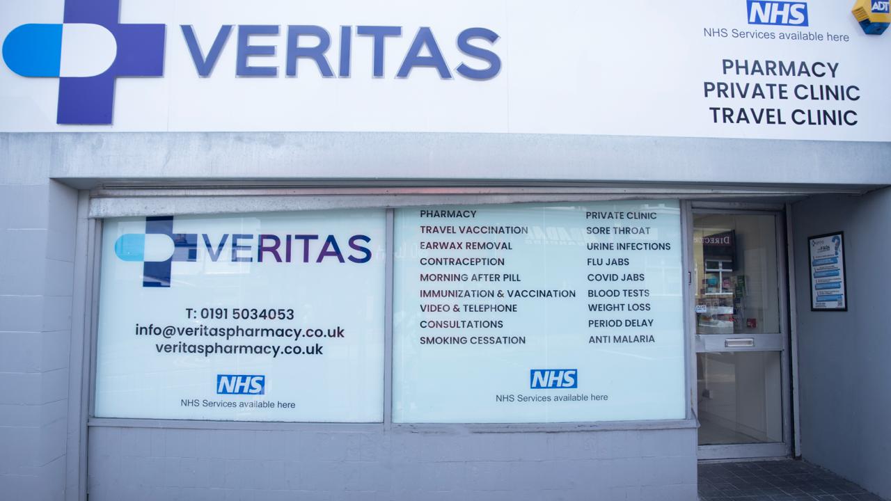 Bright, modern Veritas clinic consultation room with natural light